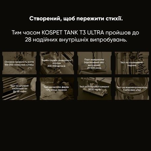 Смарт часы KOSPET TANK T3 ULTRA Special Edition (Black) 1077-0313 фото