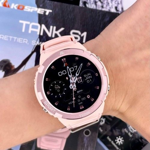 Смарт-часы Kospet Tank S1 (Pink) 1077-0246 фото