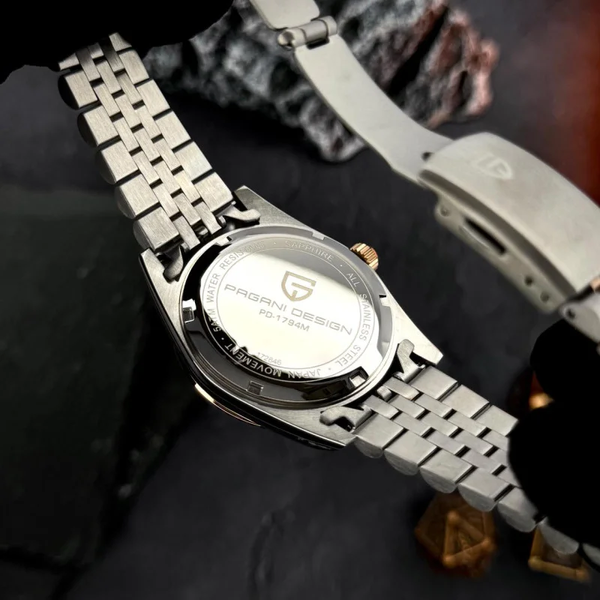 Чоловічий годинник Pagani Design PD-1794M Silver-Rose Gold-Black 1138-0234 фото