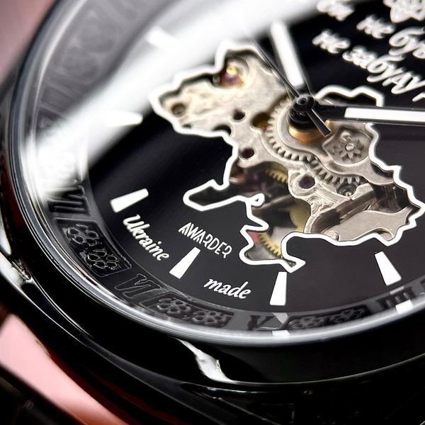 Часы AWARDER 021 "Де би не був не забуду Дім" (All Black Steel) 1202-0137 фото