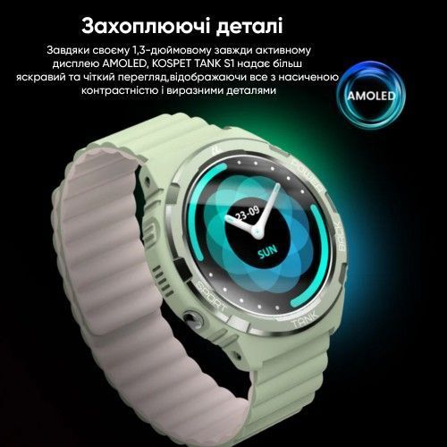 Смарт-годинник Kospet Tank S1 (Black) 1077-0244 фото
