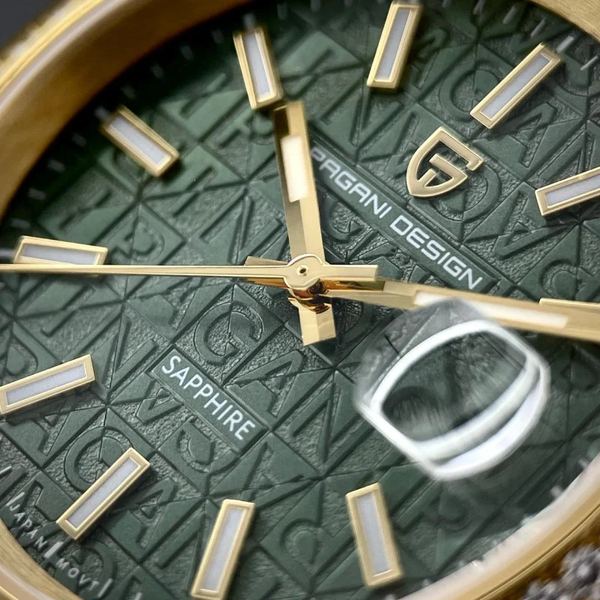 Чоловічий годинник Pagani Design PD-1794M Silver-Gold-Green 1138-0241 фото