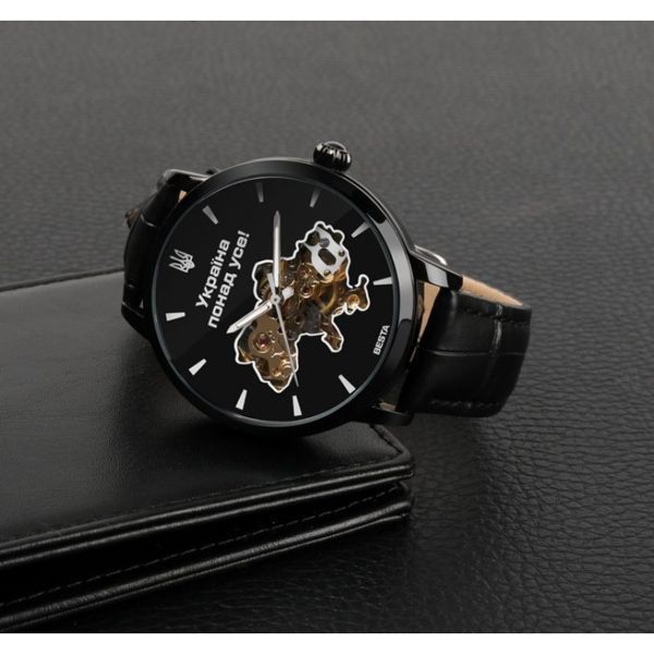 Годинник Besta Skeleton UA Black 1594 фото