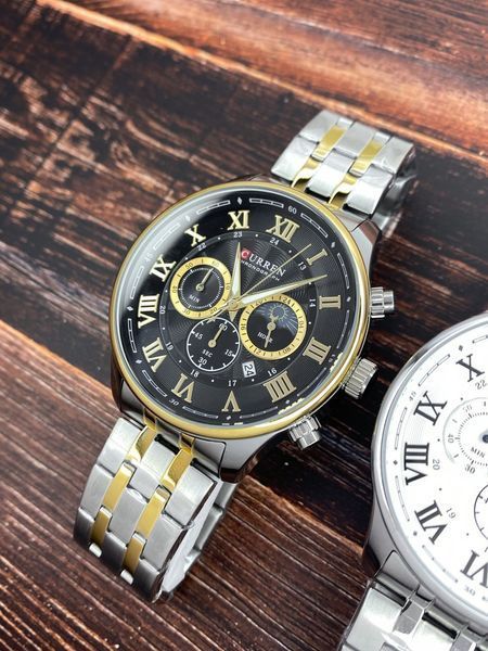 Часы Curren 8427 (Silver-Gold-Black) 1008-0381 фото