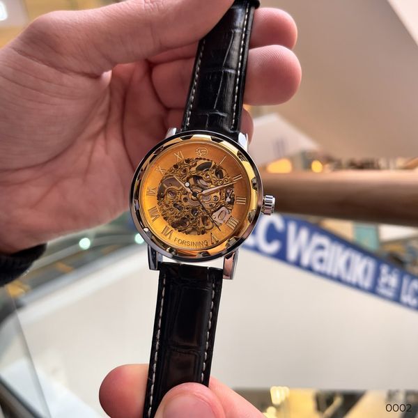 Годинник Forsining 8008 (Black-Silver-Gold) 1059-0002 фото