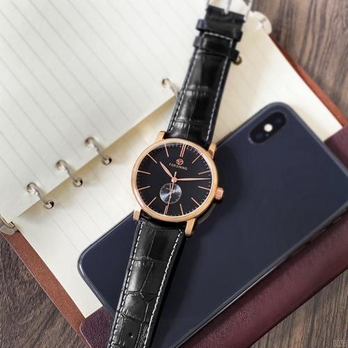 Годинник Forsining 8214 (Gold-Black) 1059-0036 фото