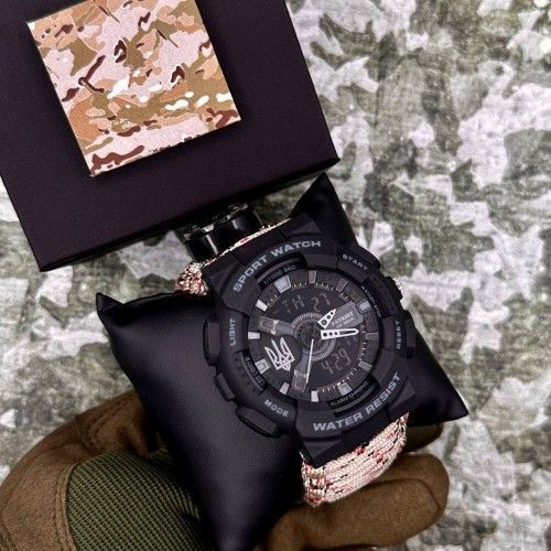 Часы тактические Patriot 005 (0401) Трезубец серебро 1201-0401 фото