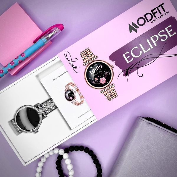 Смарт-часы Modfit Eclipse Silver Steel (Два ремешка) 1077-0321 фото