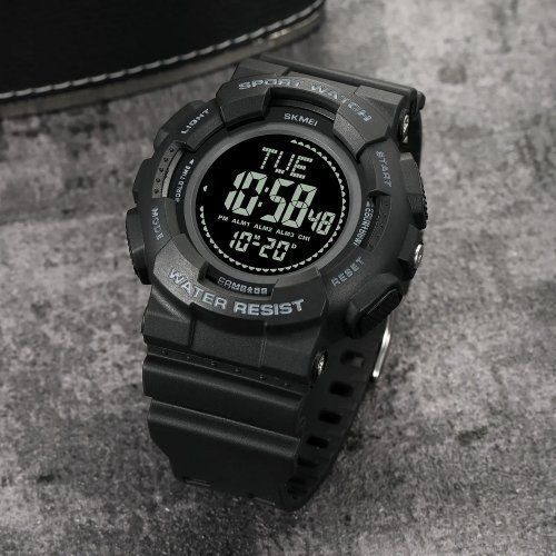 Годинник Skmei 2077 (Black) Compass 1080-2035 фото