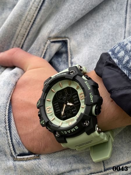 Часы Smael 8049 (Black-Green) 1131-0043 фото