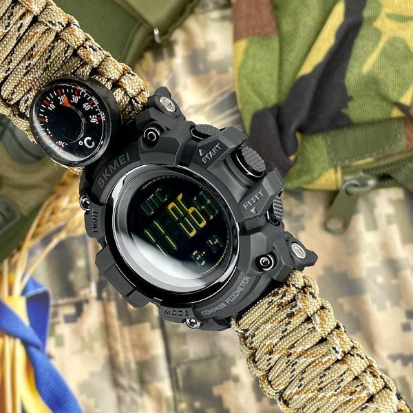 Годинник тактичний Skmei 1356 Tactic Compass (Camo)  1080-2089 фото