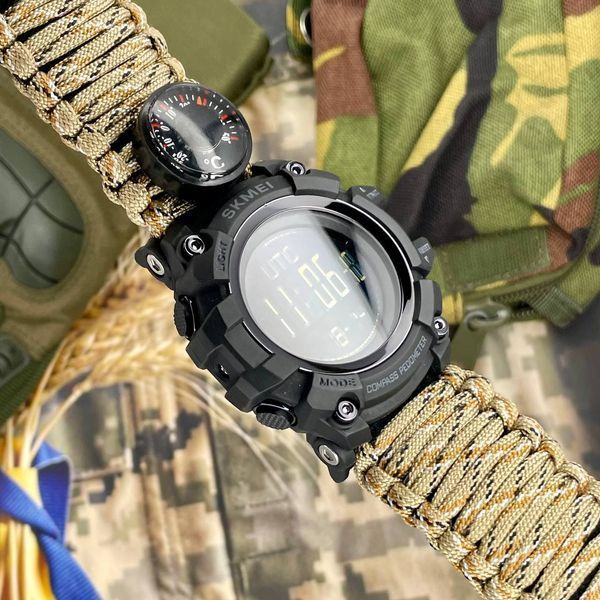Годинник тактичний Skmei 1356 Tactic Compass (Camo)  1080-2089 фото