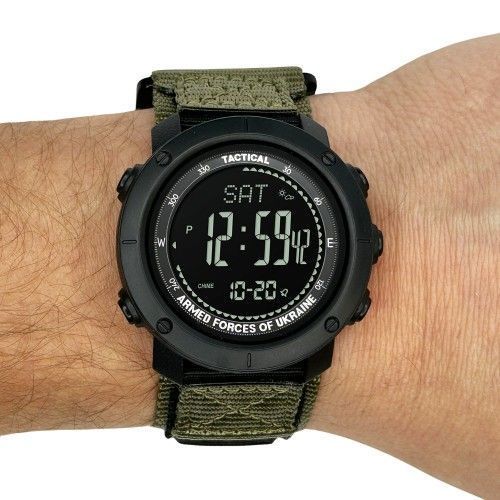 Часы тактические Awarder 036 Nylon (Black-Army Green) 1202-0099 фото