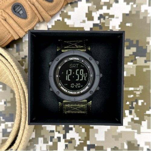 Часы тактические Awarder 036 Nylon (Black-Army Green) 1202-0099 фото