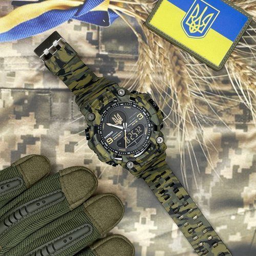 Годинник тактичний Patriot 001 (0041) Тризуб  1201-0041 фото