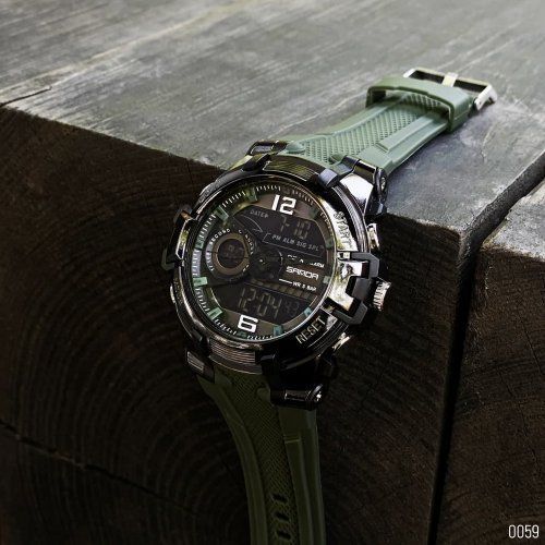 Часы Sanda 6015 (Green-Black) 1044-0059 фото