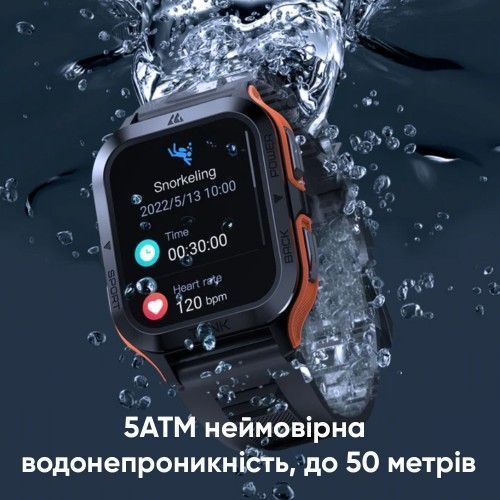 Смарт-часы Kospet Tank M2 (Orange) 1077-0249 фото