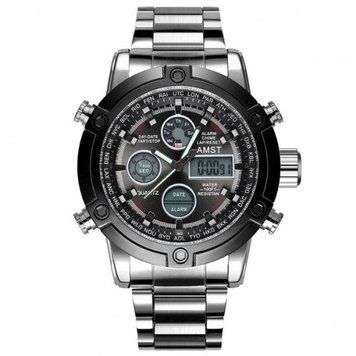 Годинник AMST 3022 (Metall Silver-Black) 1094-0047 фото