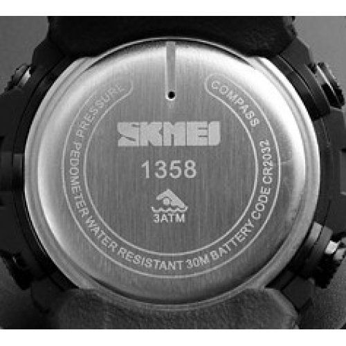 Годинник Skmei 1358 (Black) Compass 1080-0421 фото