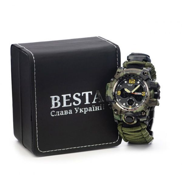 Годинник тактичний  Besta Life Pro (Khaki) з компасом 1529 фото
