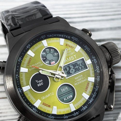 Часы AMST 3003M (Black-Green) 1094-0069 фото